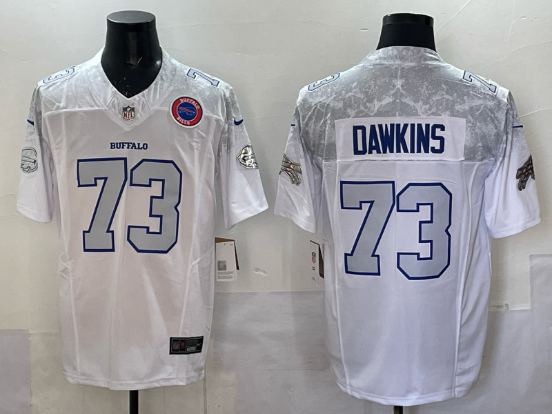 Men Buffalo Bills #73 Dawkins Nike White 2025 Rivalries Collection Limited NFL Jersey 021->buffalo bills->NFL Jersey
